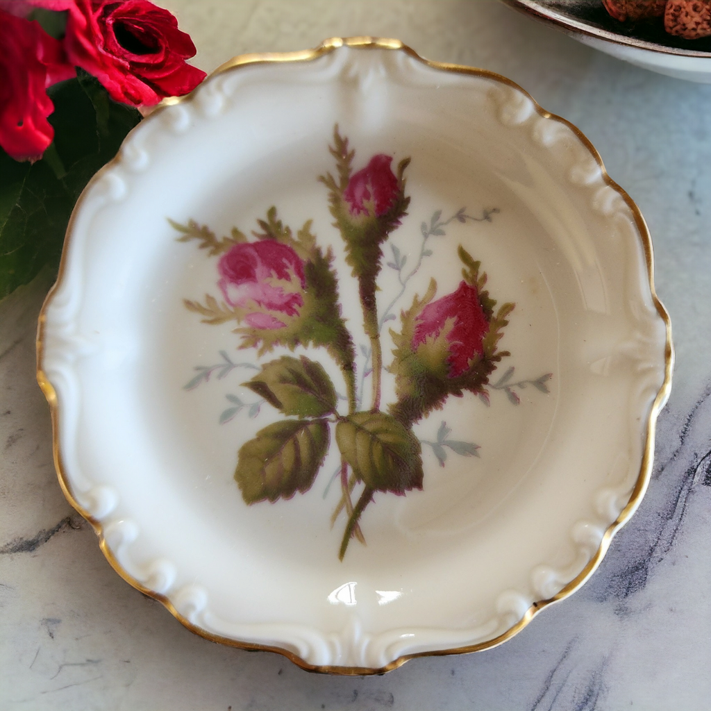 Rosenthal - Continental Pompadour Ivory Moss Rose Coaster