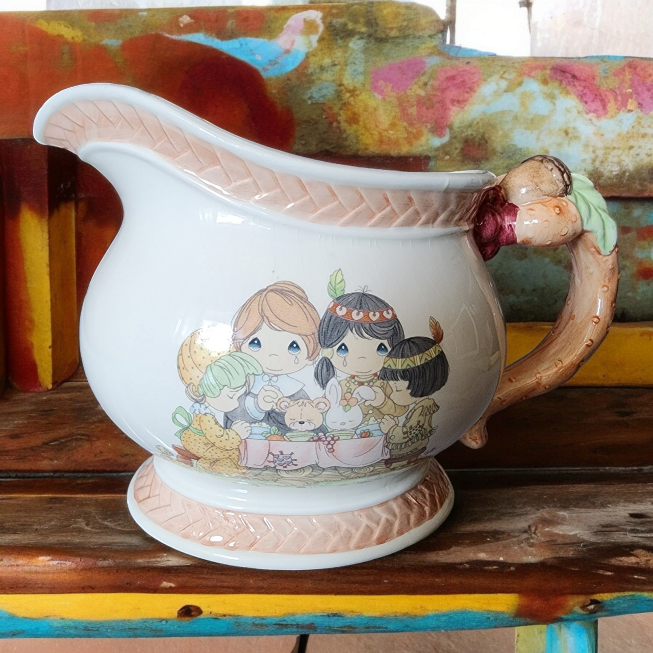 Enesco Precious Moments Thanksgiving Gravy Boat
