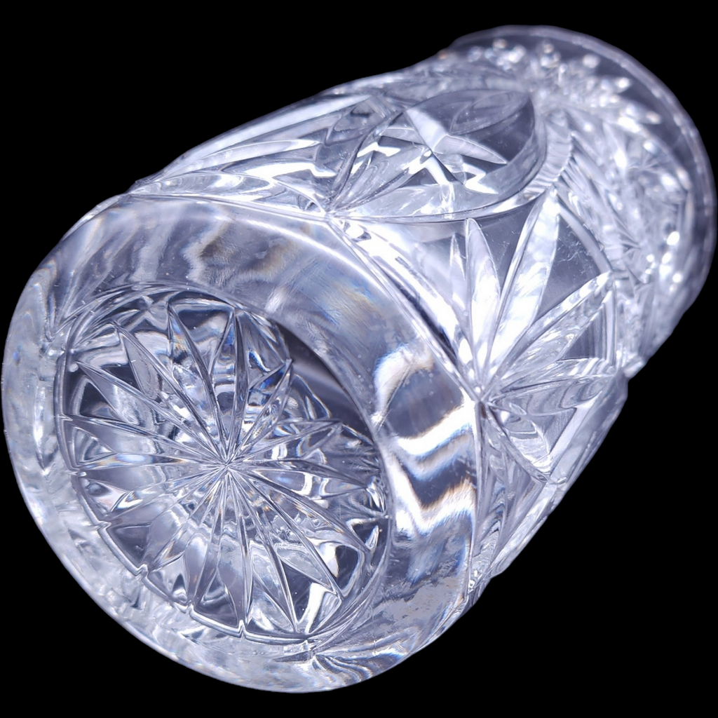 Cazlor Crystal Tasia Star Pinwheel Lead Crystal Flower Vase
