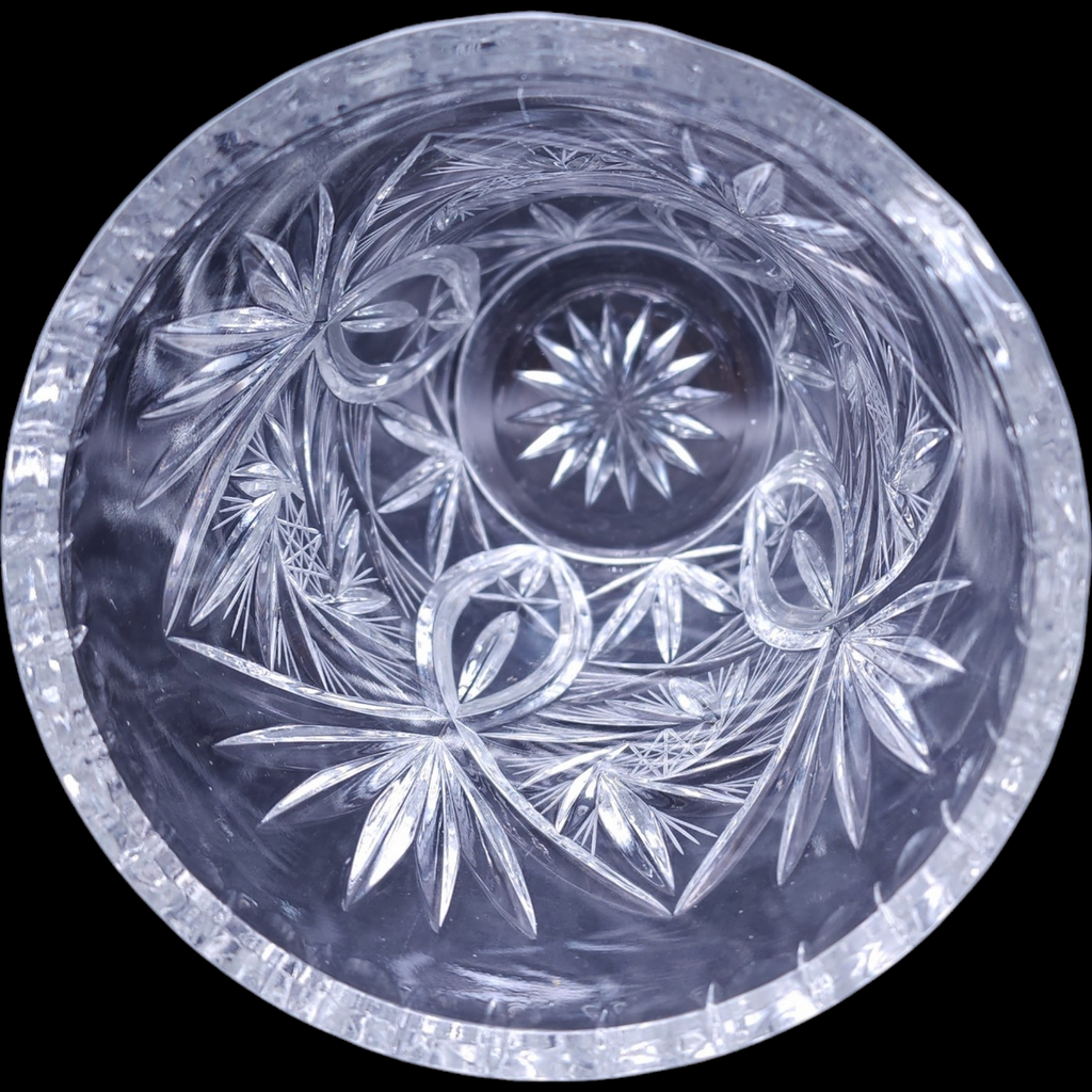 Cazlor Crystal Tasia Star Pinwheel Lead Crystal Flower Vase