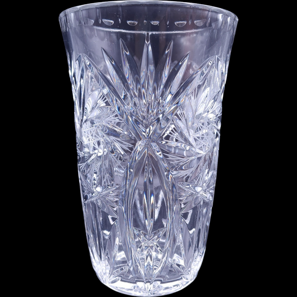 Cazlor Crystal Tasia Star Pinwheel Lead Crystal Flower Vase