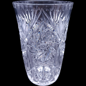 Cazlor Crystal Tasia Star Pinwheel Lead Crystal Flower Vase