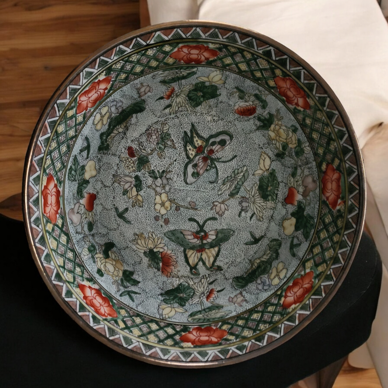 Ming Dynasty Large Porcelain Decorative Bowl