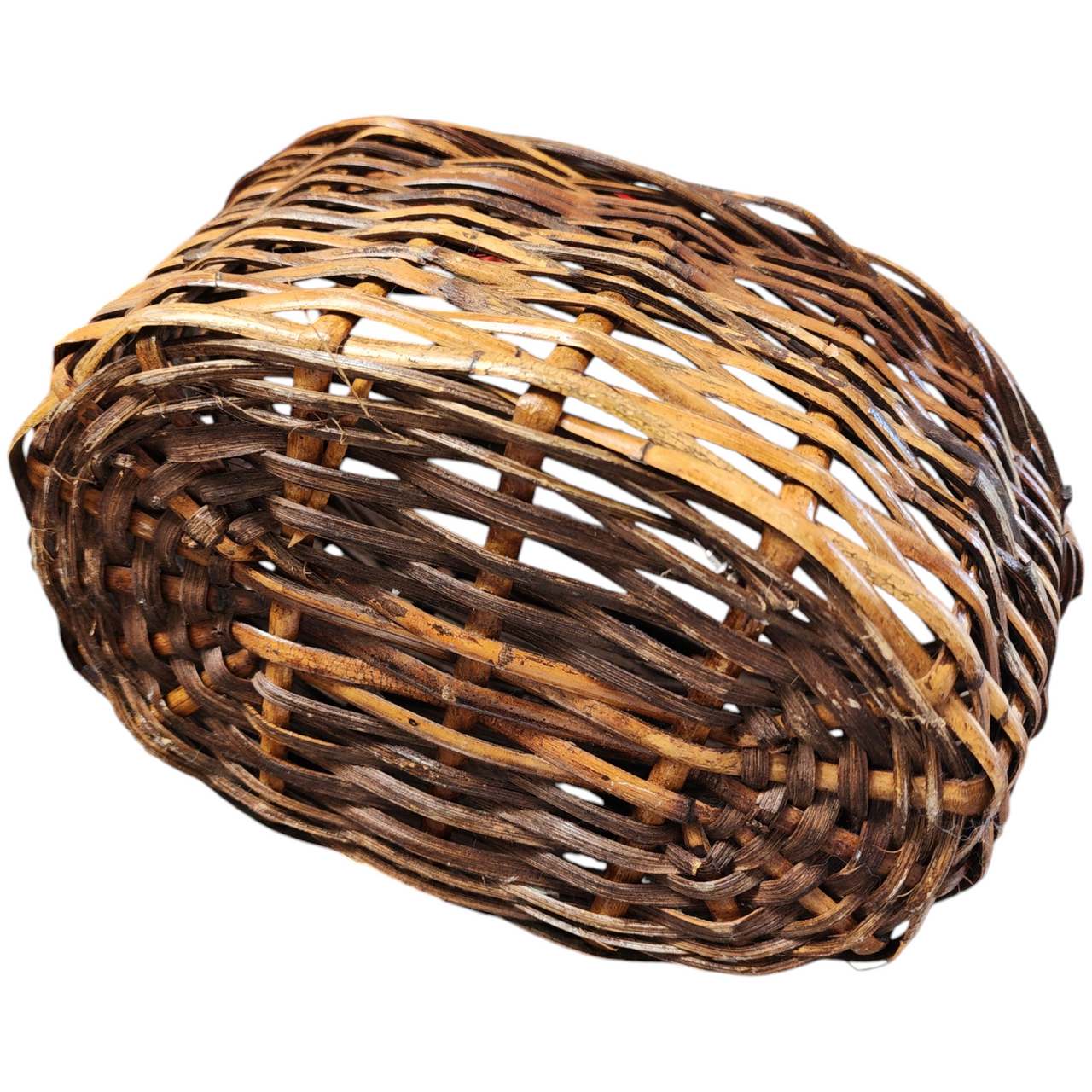 18" Wicker Rattan Farmhouse Home Decor Storage Primitive Basket