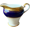 Aynsley England Buckingham Cobalt Blue & Gold Oval Creamer Bone China