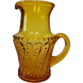 Pilgrim Glass Amber Small Pitcher Vase