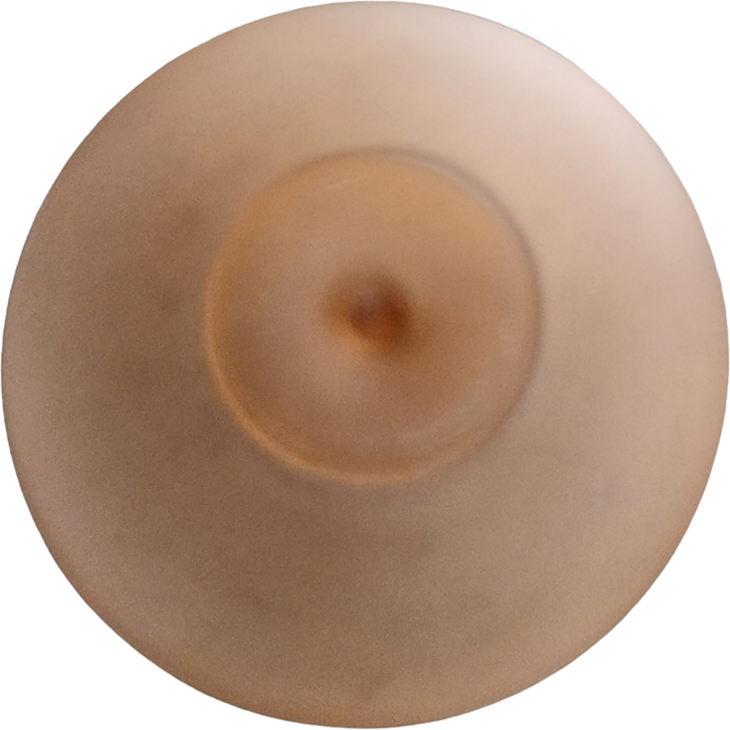 Pink Frosted Satin Depression Glass Center Handle Tidbit Tray Candy Dish Bowl