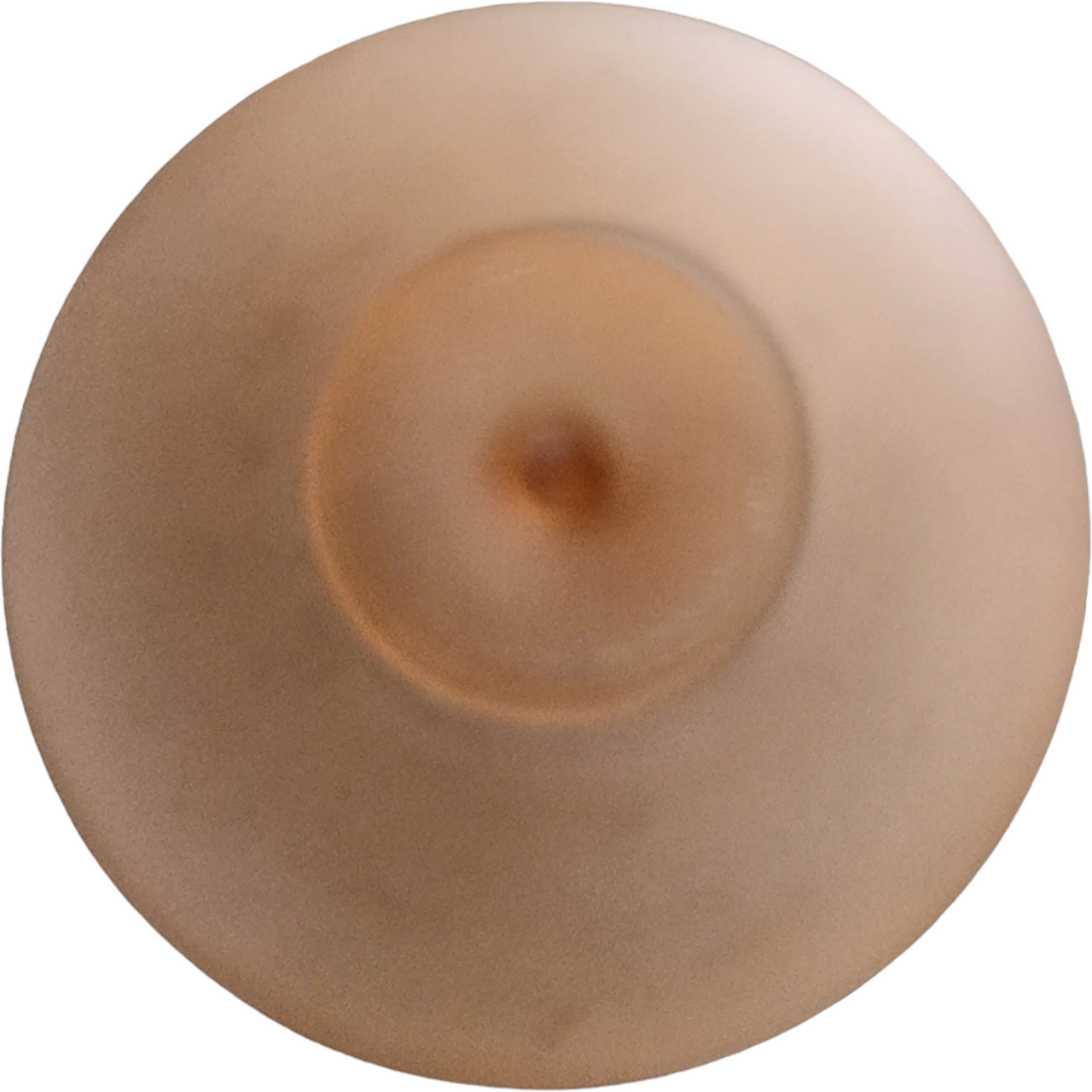 Pink Frosted Satin Depression Glass Center Handle Tidbit Tray Candy Dish Bowl