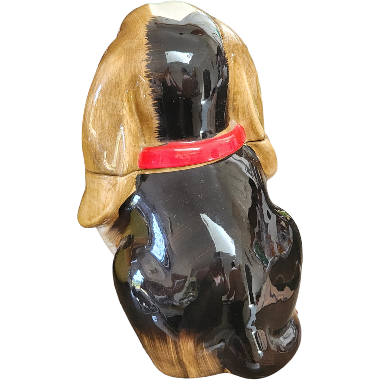 Pioneer Woman Figural Dog Shaped Cookie Jar & Lid