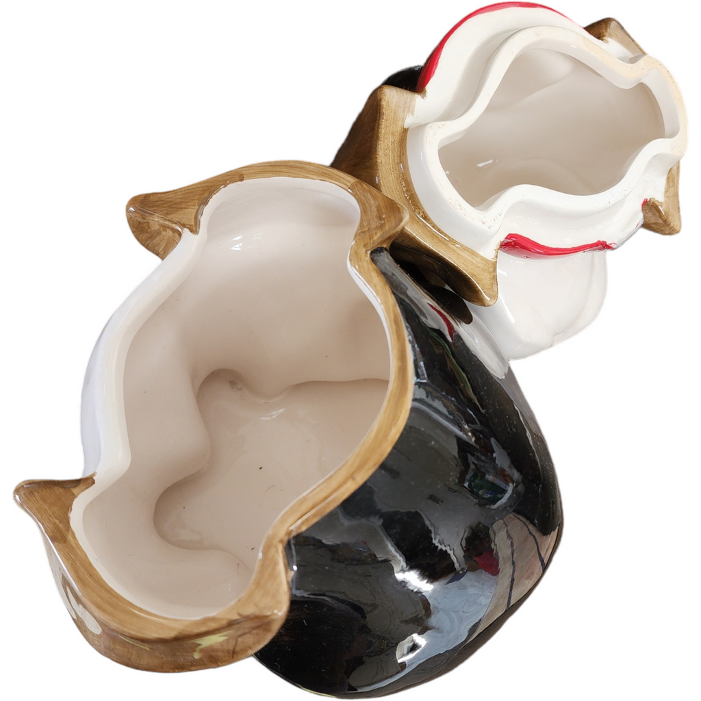 Pioneer Woman Figural Dog Shaped Cookie Jar & Lid