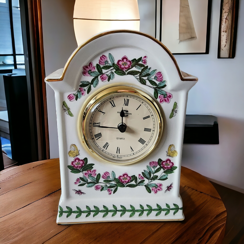 Portmeirion Botanic Garden 25th Anniversary Mantel Clock