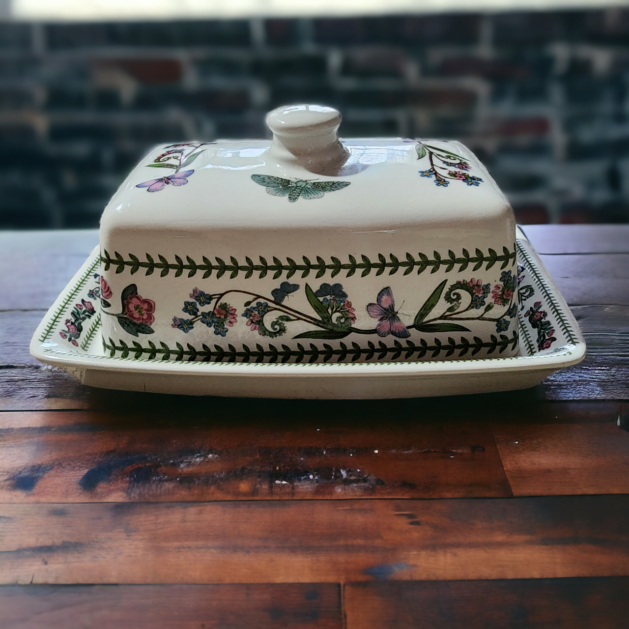 Portmeirion Variations 1/4 Lb Butter and Lid