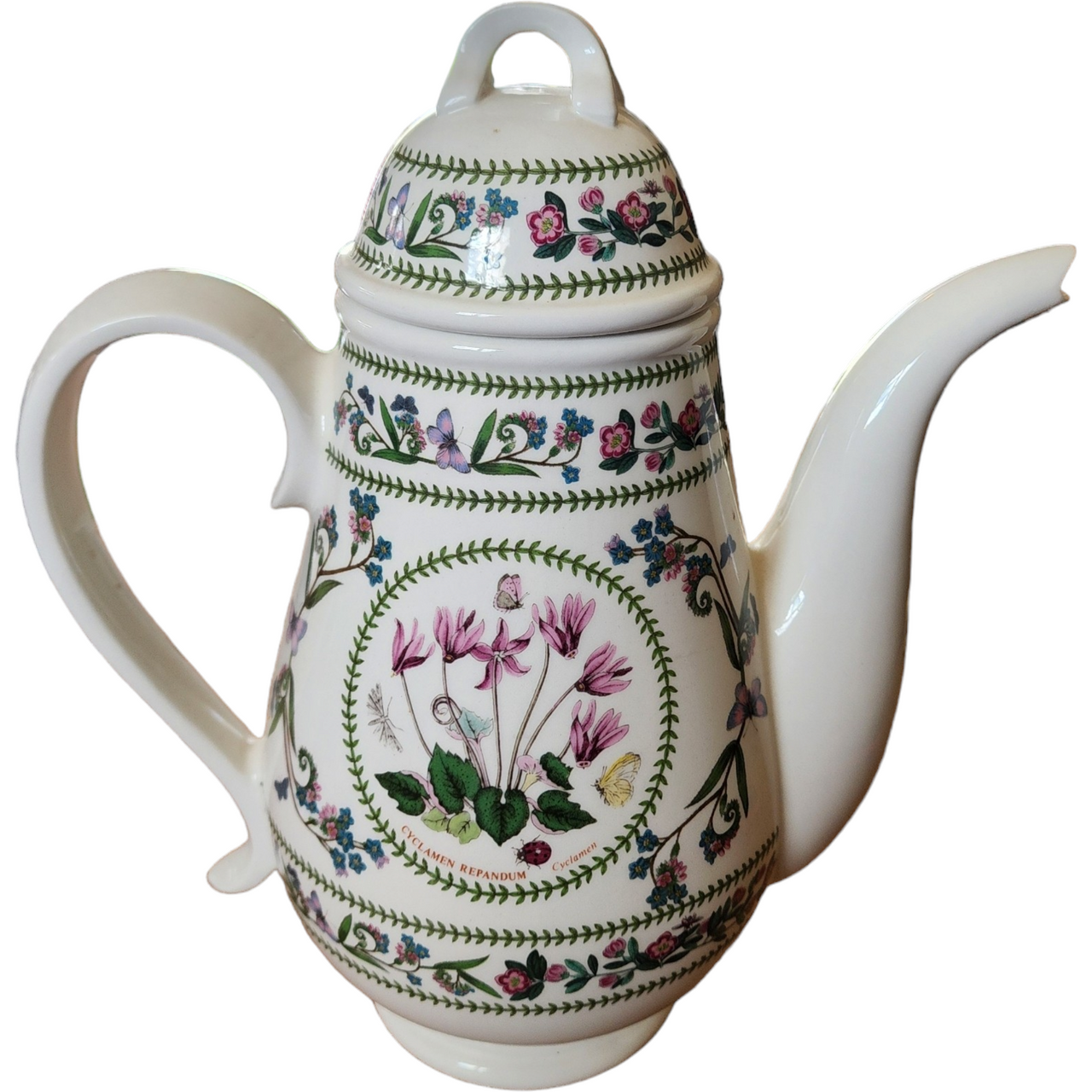 Portmeirion Variations Cyclamen Coffee Pot & Lid