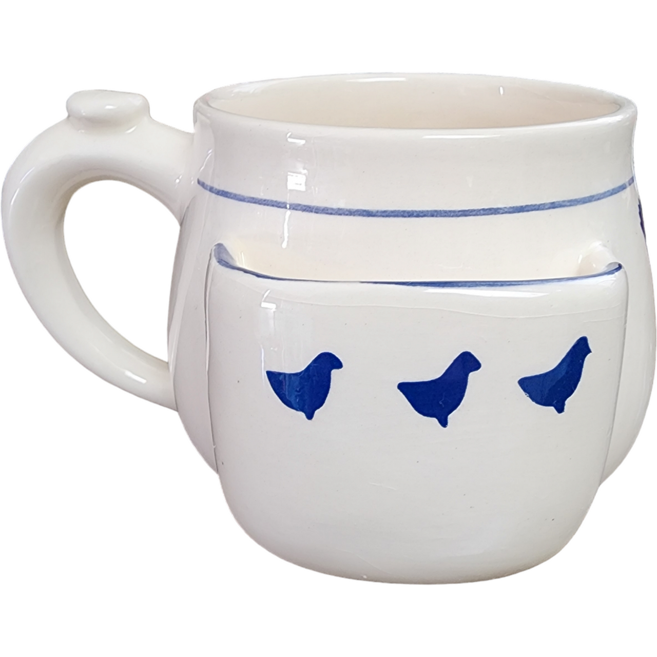 Pottery by Levine Mother Hen and Chicks Mug with Tea Bag