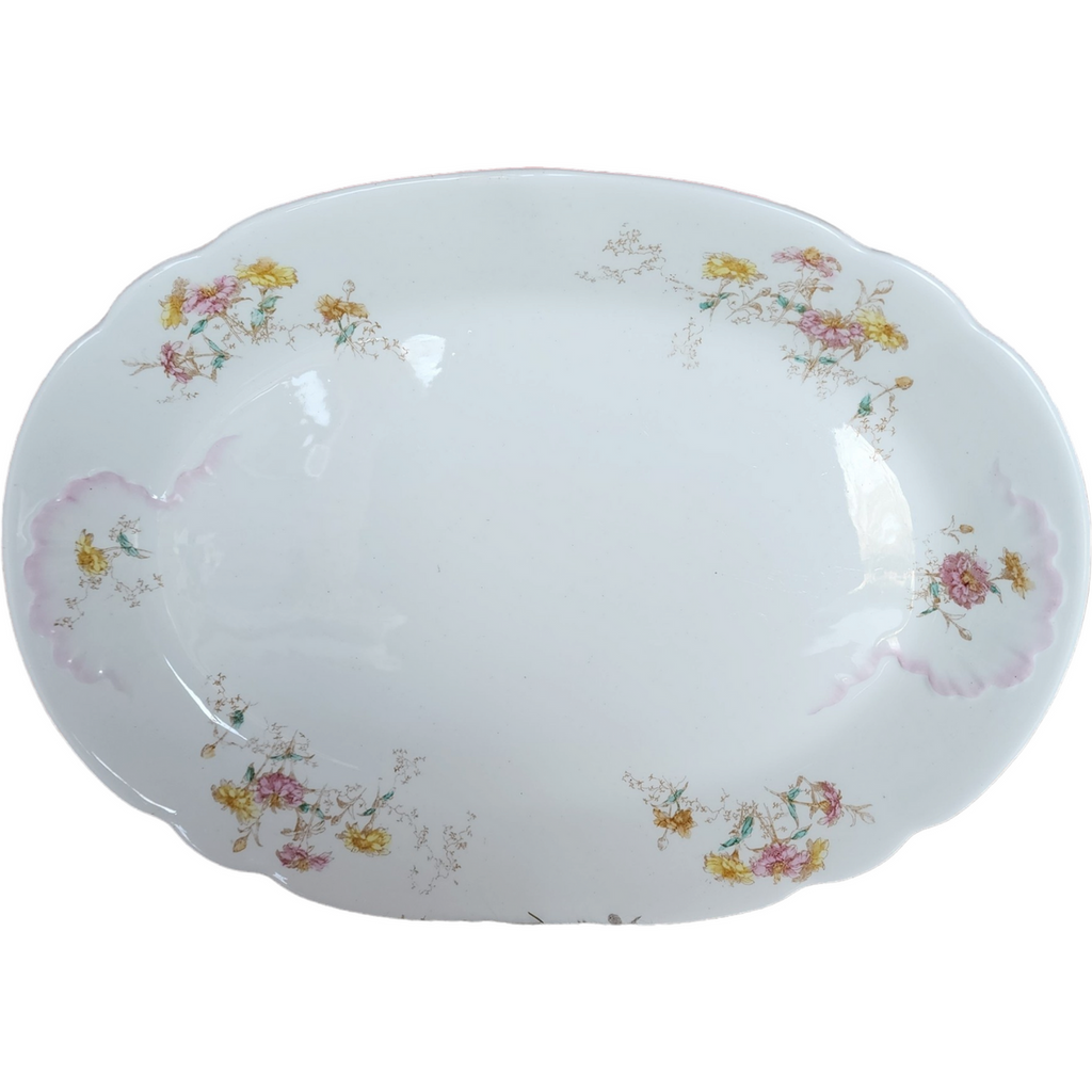 16" Powell Bishop & Stonier Imperial Porcelain Farmhouse Oval Serving Platter