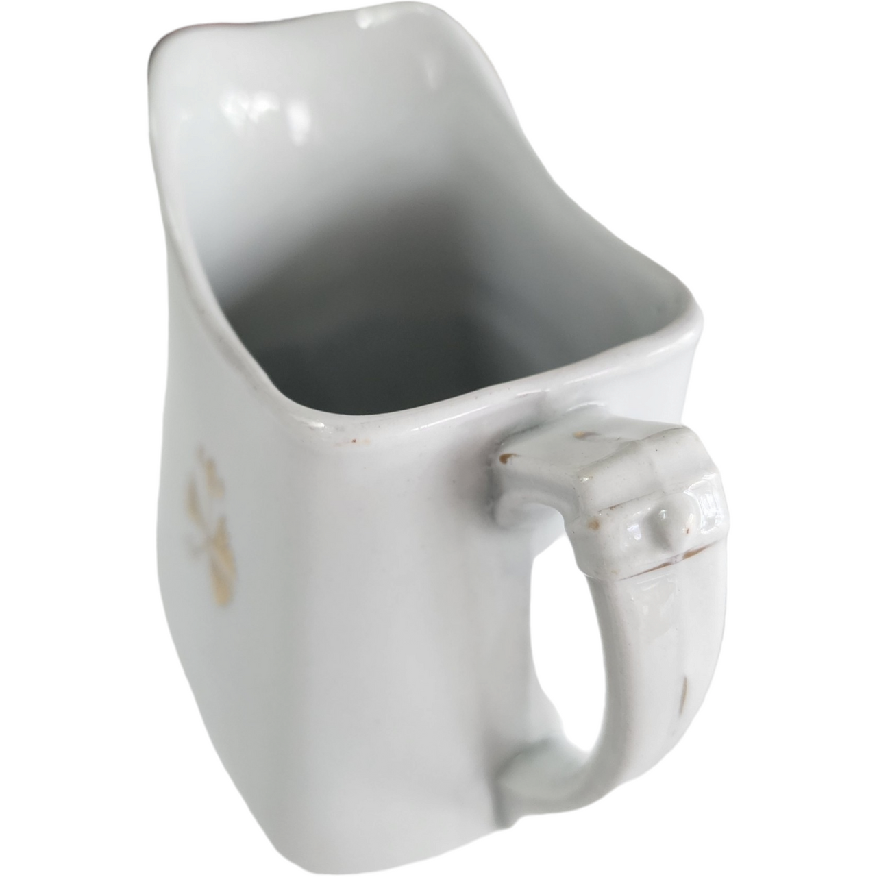 Powell Bishop & Stonier Royal Ironstone Tea Leaf Center And Gold Trim Farmhouse Creamer