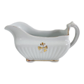 Powell Bishop & Stonier Royal Ironstone Tea Leaf Center And Gold Trim Farmhouse  Gravy Boat