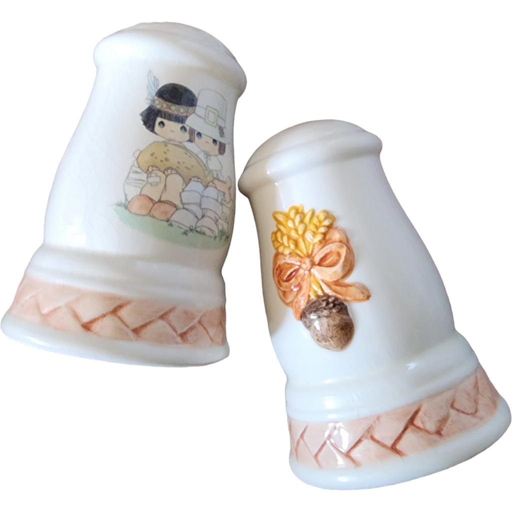Precious 1990's Moments Thanksgiving Salt and Pepper Shaker