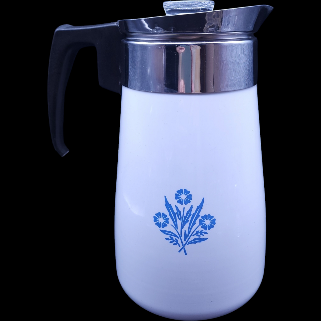 Pyrex Corning Ware Blue Cornflower Blue Coffee Pitcher 9 Cup