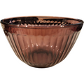 5" Pyrex Ribbed Panels Amethyst Purple Glass Nesting Mixing Bowl