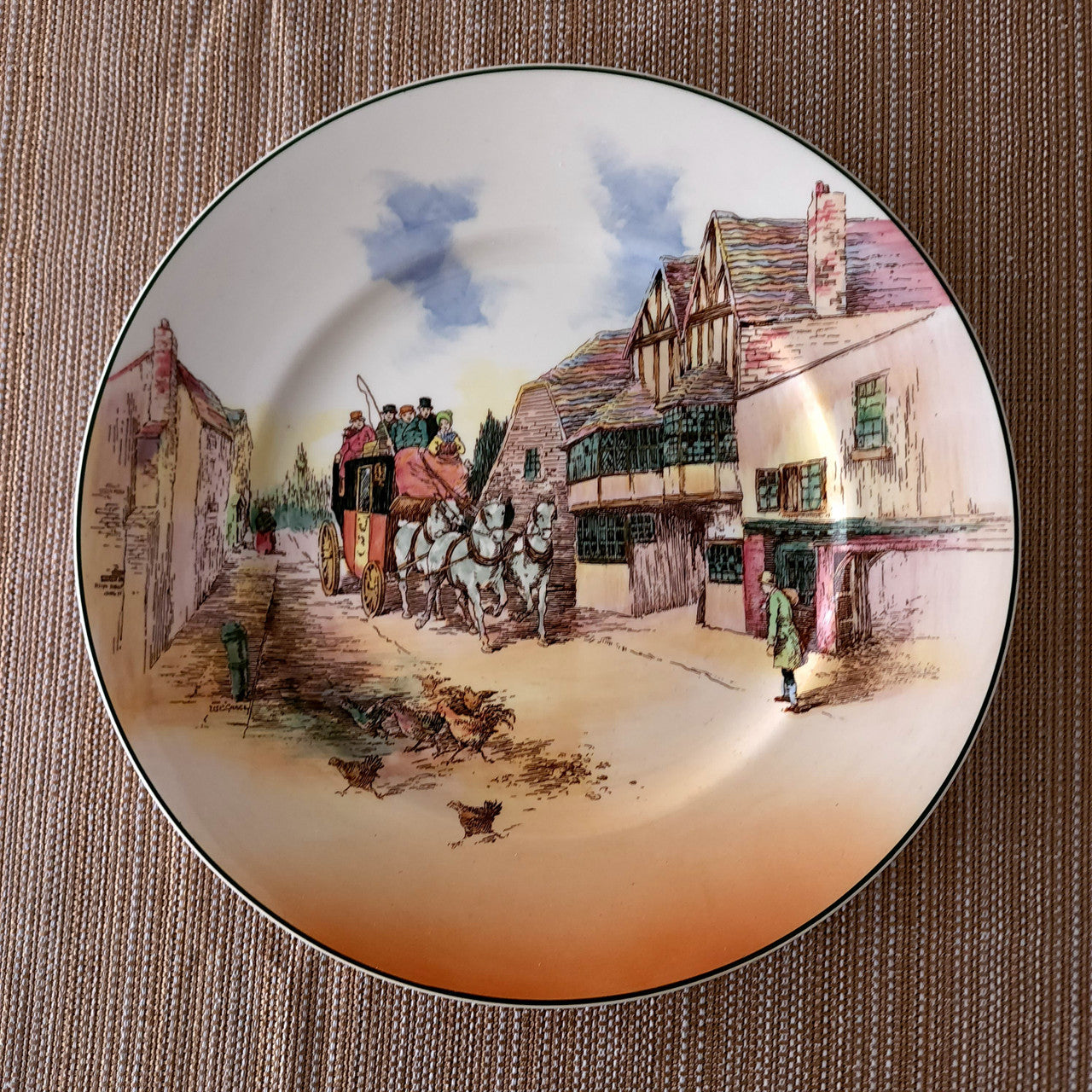 ROYAL DOULTON Old English Coaching Scenes Dinner Plate