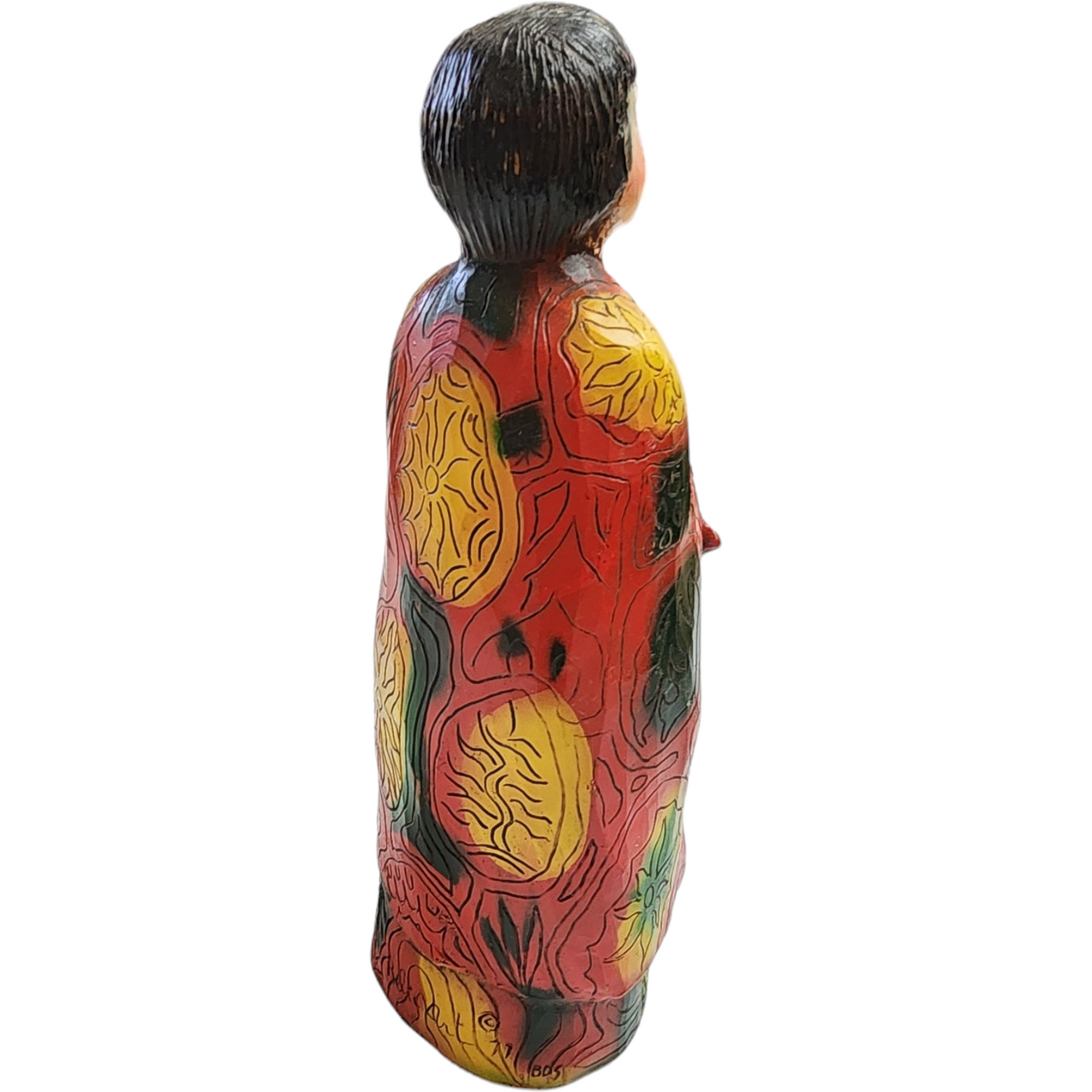 Relic Art Chinese Oriental Masterpiece Wood Carved Figurine