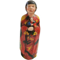 Relic Art Chinese Oriental Masterpiece Wood Carved Figurine