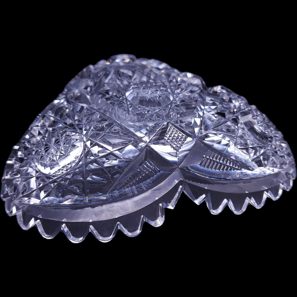 Rochester Glass Company American Brilliant Period Cut Glass Nappy