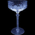 Rock Sharpe Blown Crystal Cut Romance Champagne/Tall Sherbet