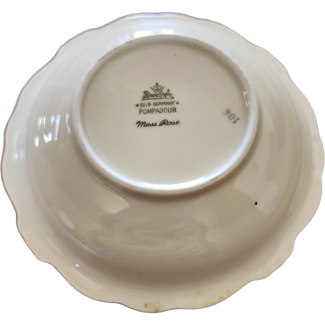 Rosenthal - Continental Pompadour Ivory Moss Rose Fruit Dessert Sauce Bowl