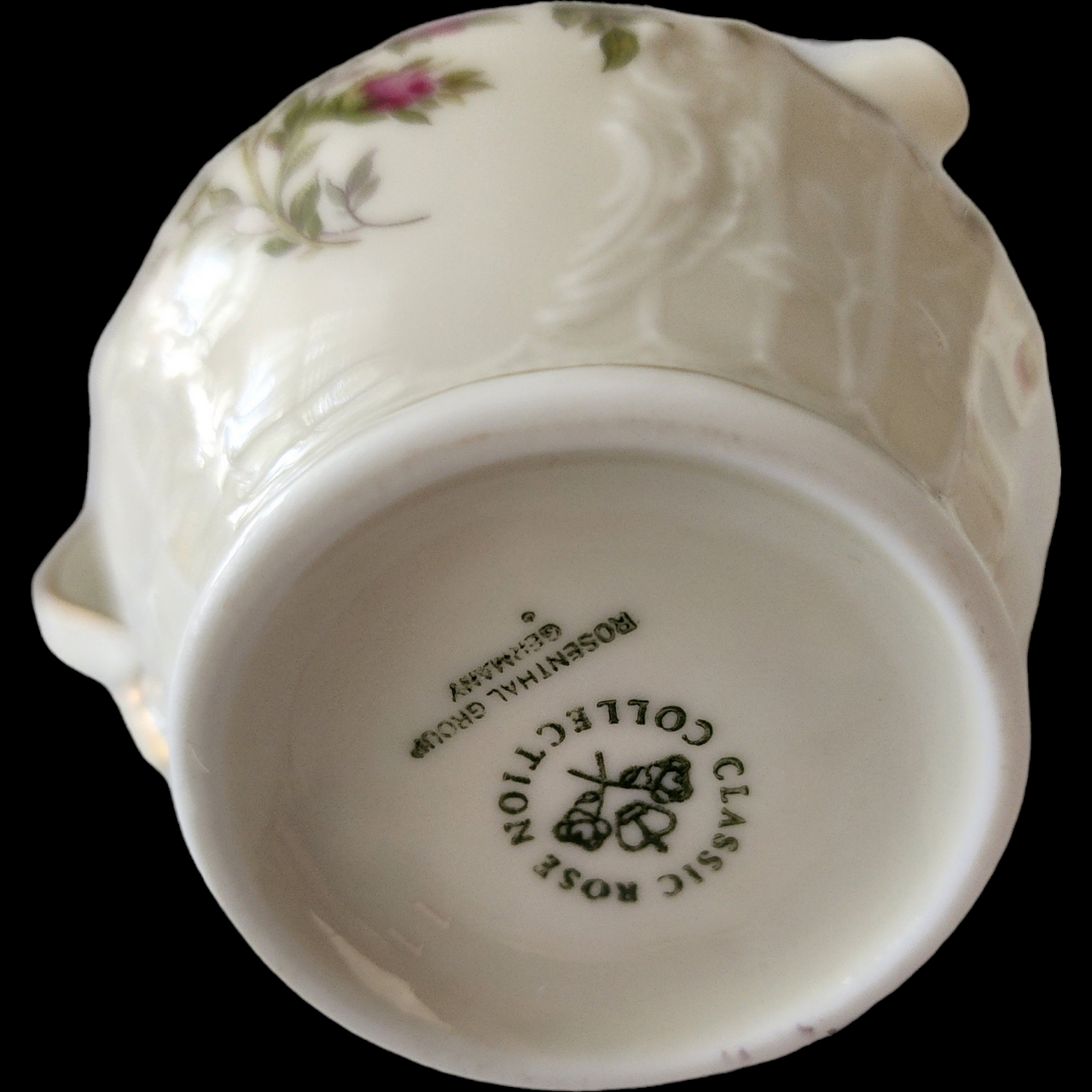 Rosenthal Continental Sanssouci Rose Ivory Gold Trim Creamer