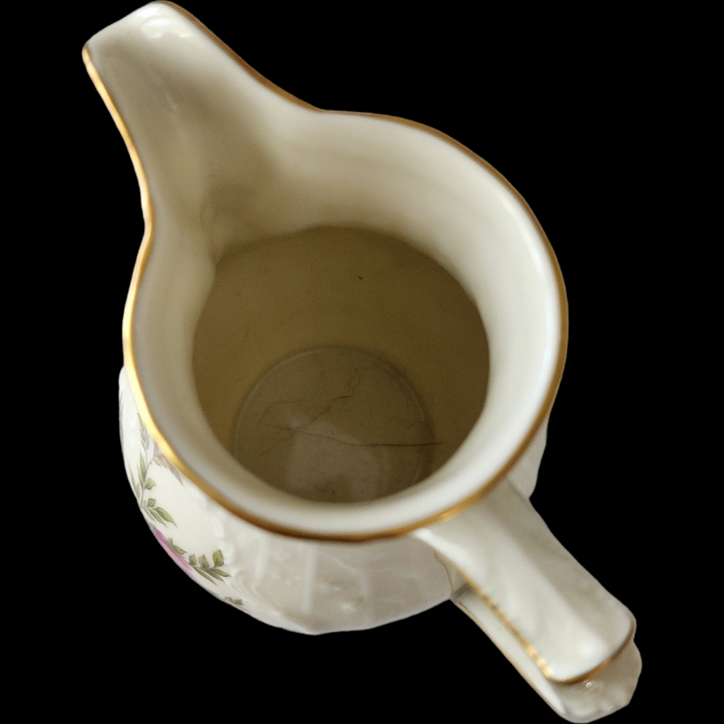 Rosenthal Continental Sanssouci Rose Ivory Gold Trim Creamer