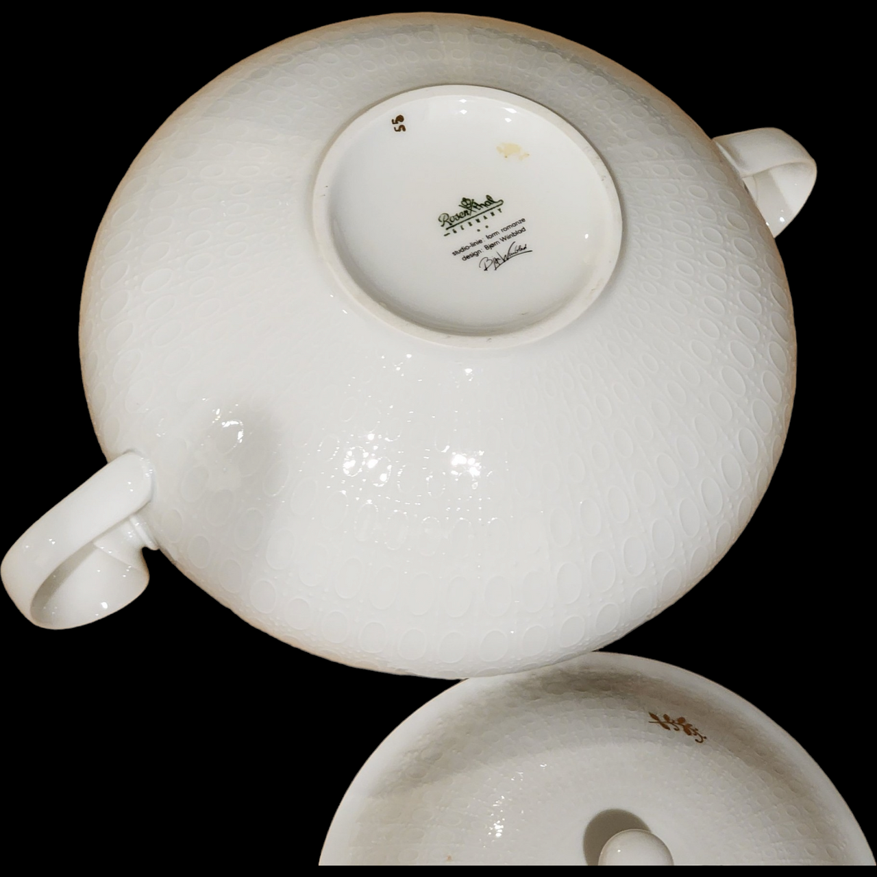 Rosenthal Germany Medley Porcelain Dinnerware & Coffee Set White with Gold Floral Design 60+ Piece Service for 6–12