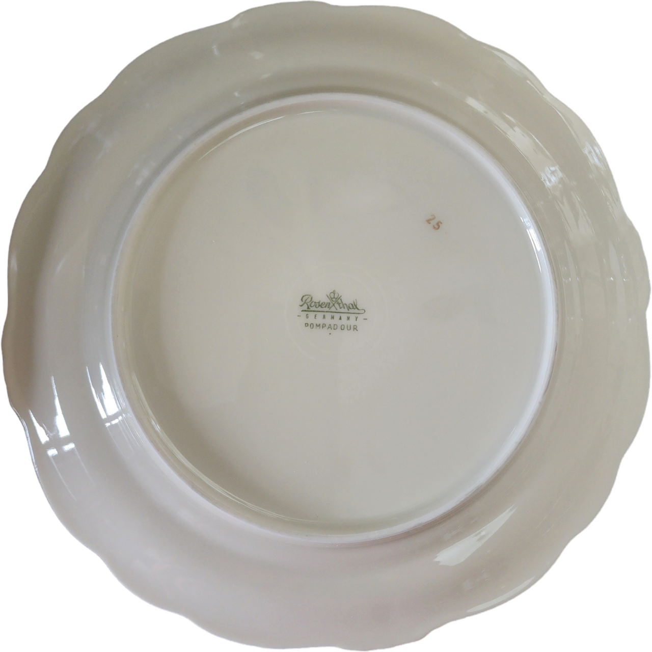 Rosenthal Pompadour Ivory Moss Rose Bread & Butter Plate