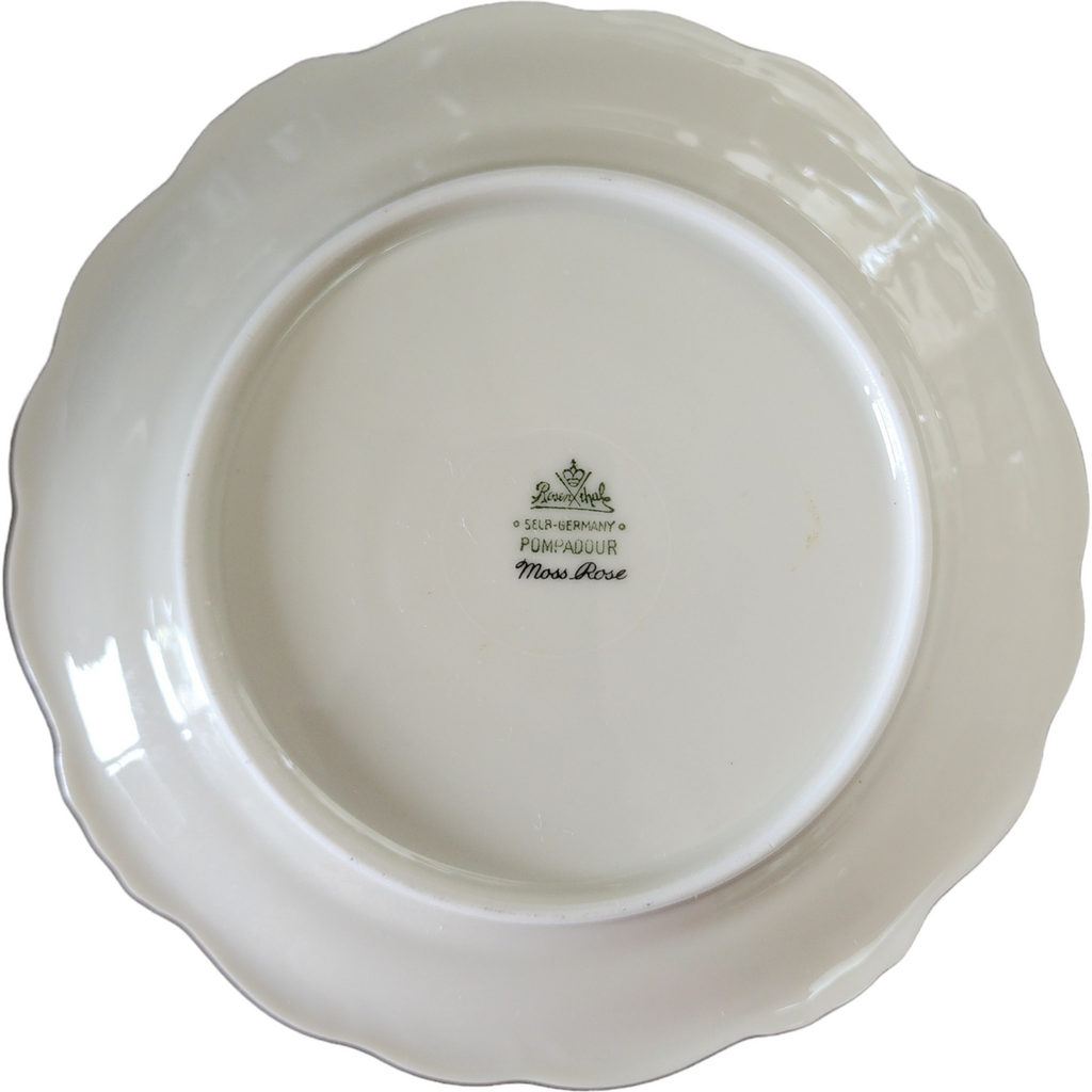 Rosenthal Pompadour Ivory Moss Rose Salad Plate