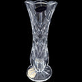 St. George Crystal 24% Lead Crystal Cut Glass Bud Vase Scalloped Rim