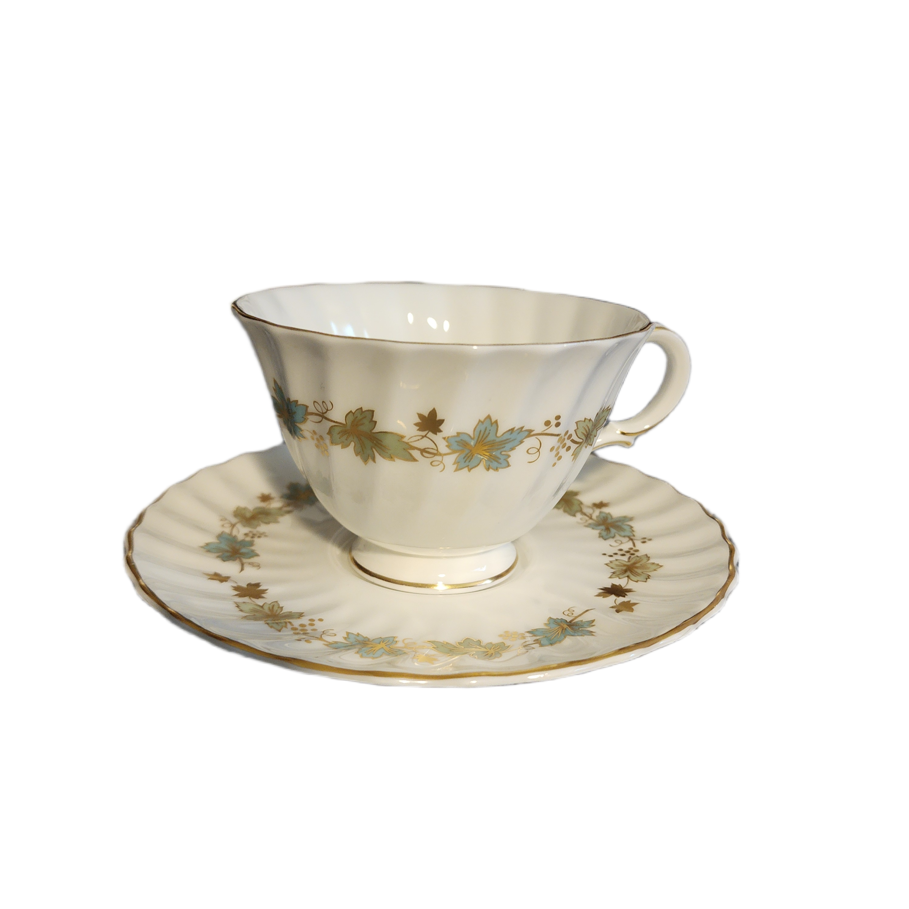 Royal Doulton Piedmont Fine Bone China Teacup and Saucer Set, 1960s