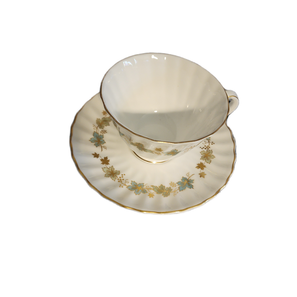 Royal Doulton Piedmont Fine Bone China Teacup and Saucer Set, 1960s
