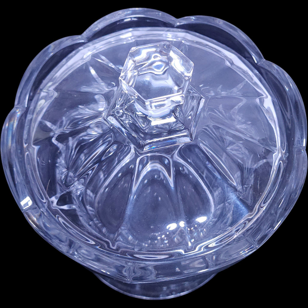 Royal Limited Crystal Tulip Biscuit Barrel Jar with Lid
