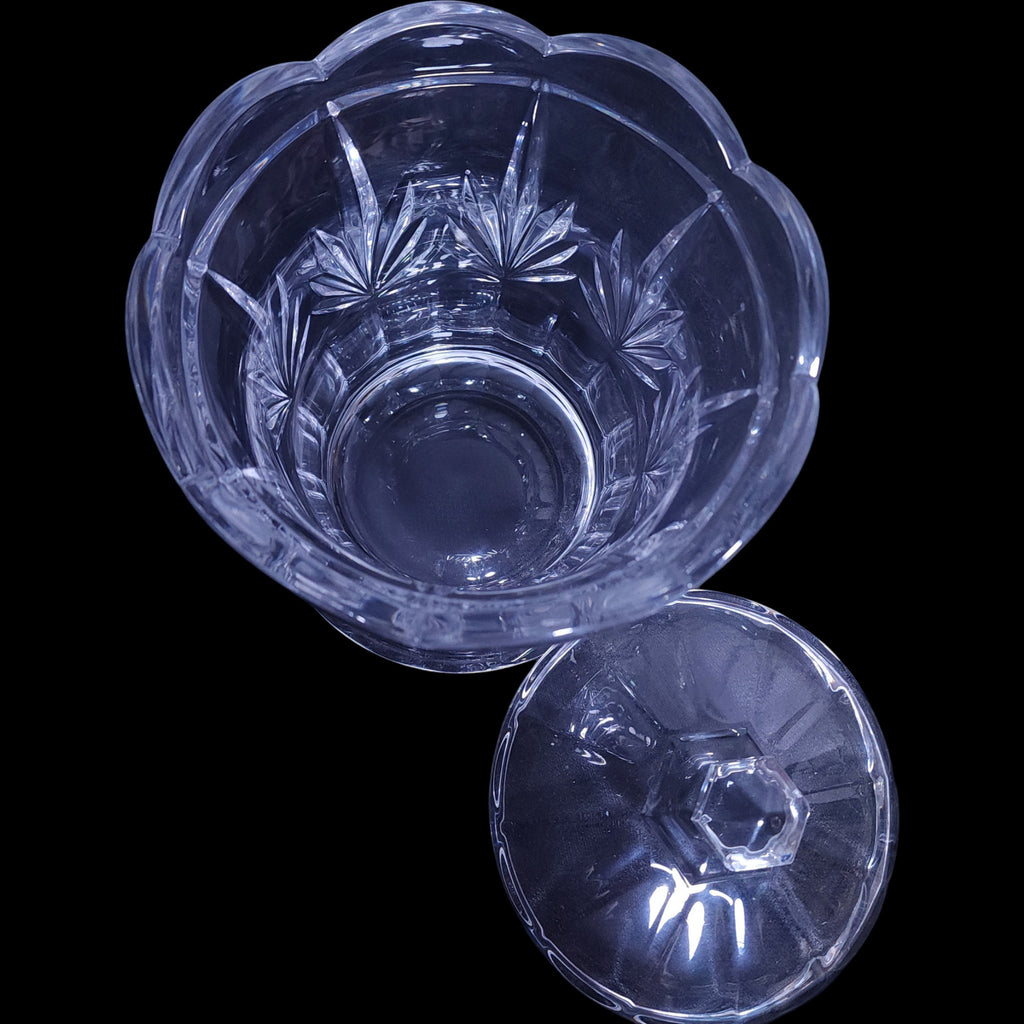 Royal Limited Crystal Tulip Biscuit Barrel Jar with Lid