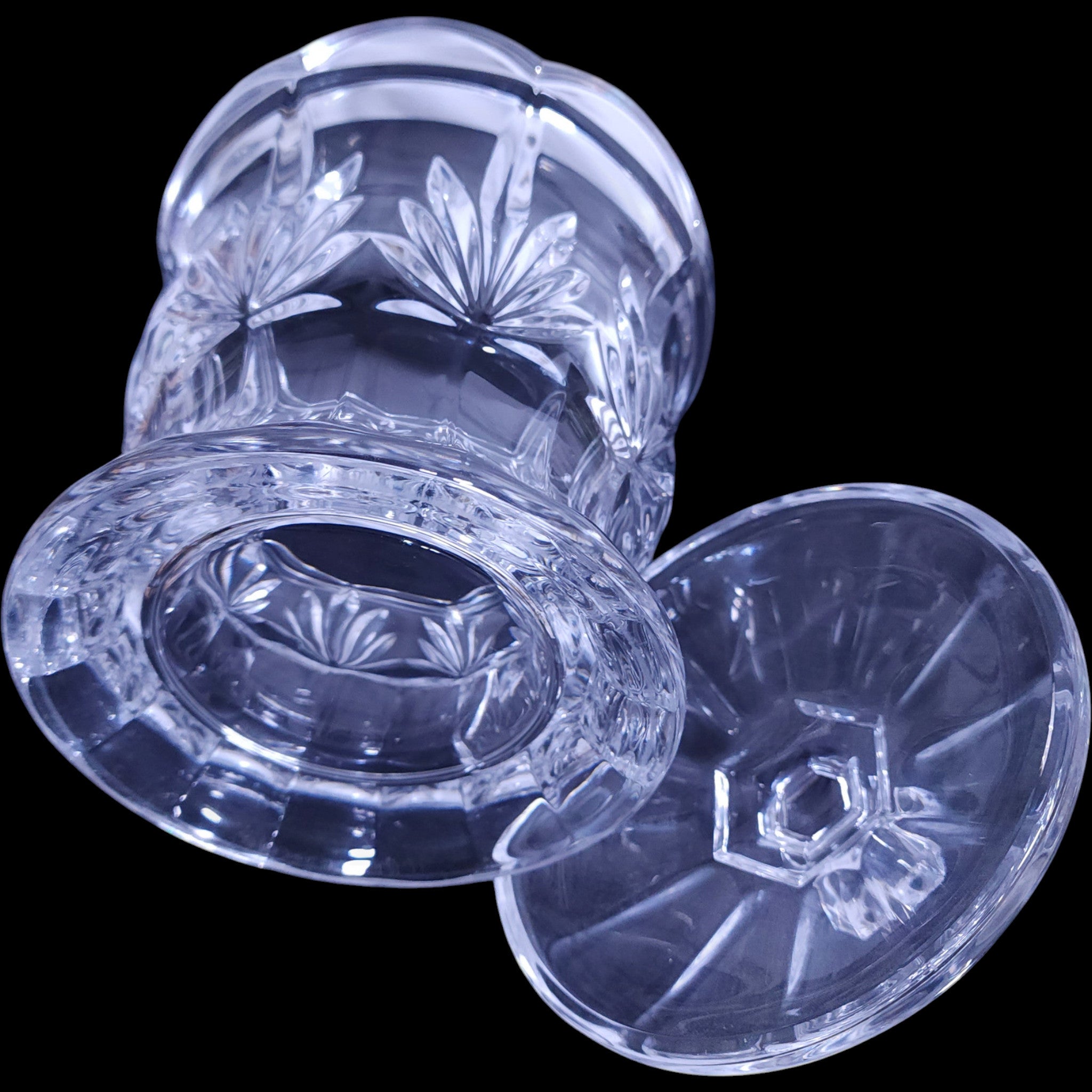 Royal Limited Crystal Tulip Biscuit Barrel Jar with Lid