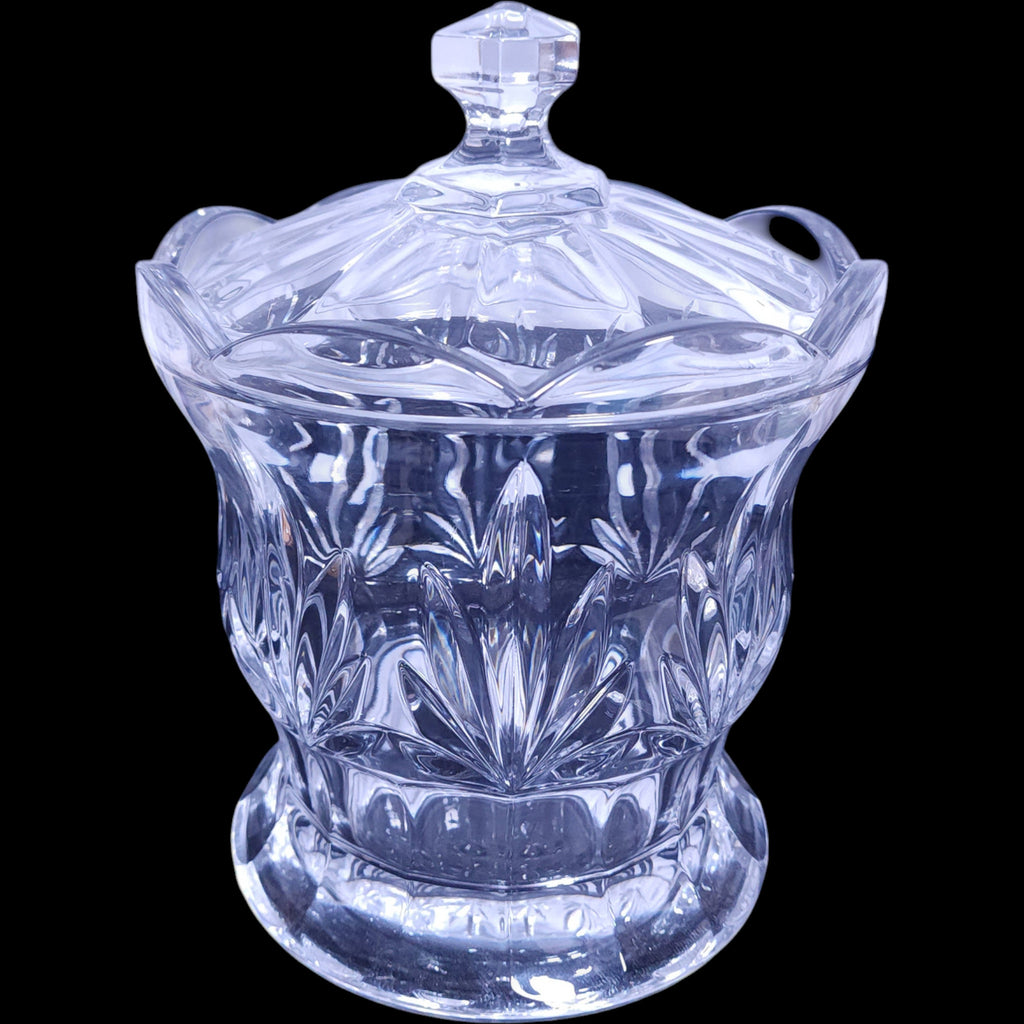 Royal Limited Crystal Tulip Biscuit Barrel Jar with Lid