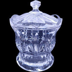 Royal Limited Crystal Tulip Biscuit Barrel Jar with Lid