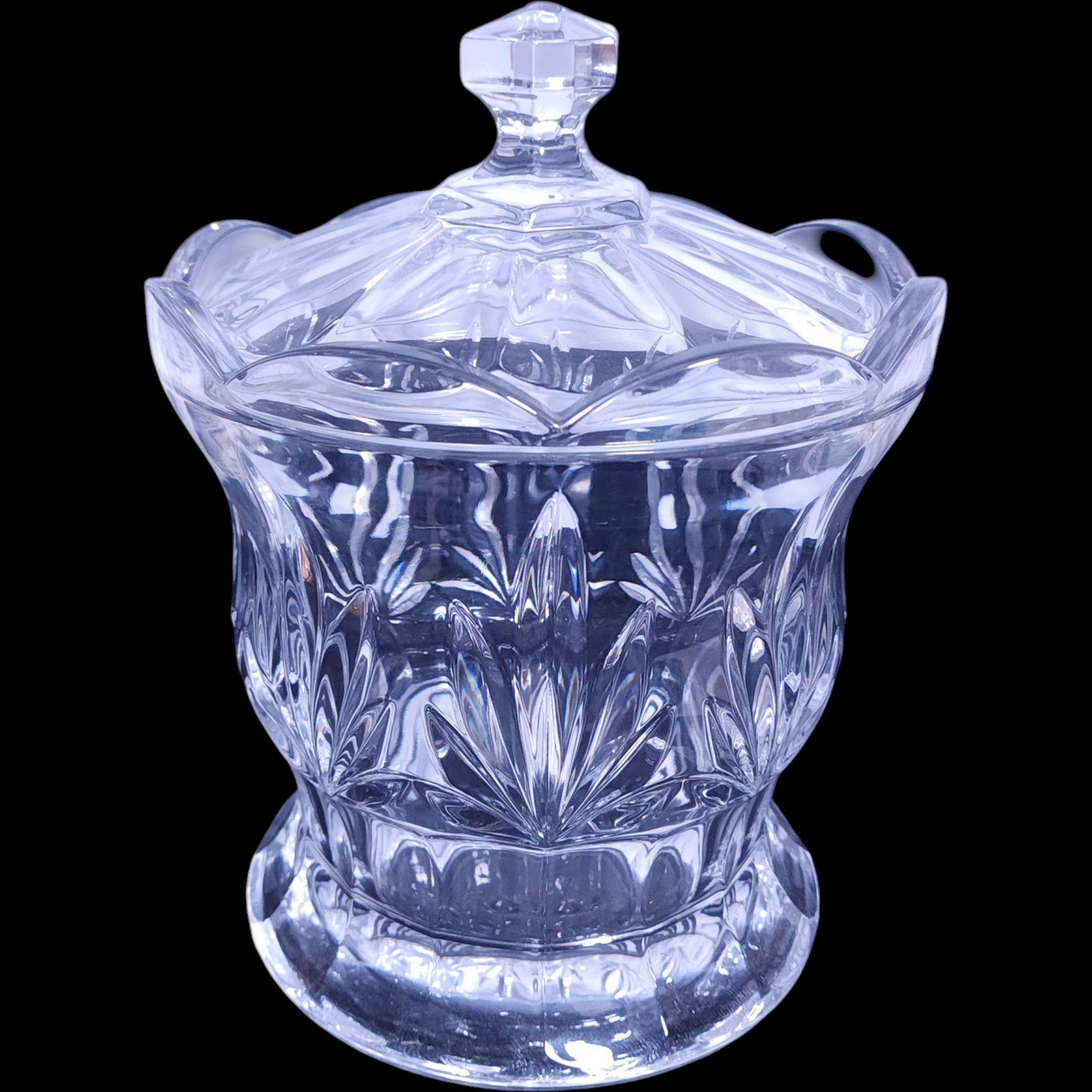 Royal Limited Crystal Tulip Biscuit Barrel Jar with Lid