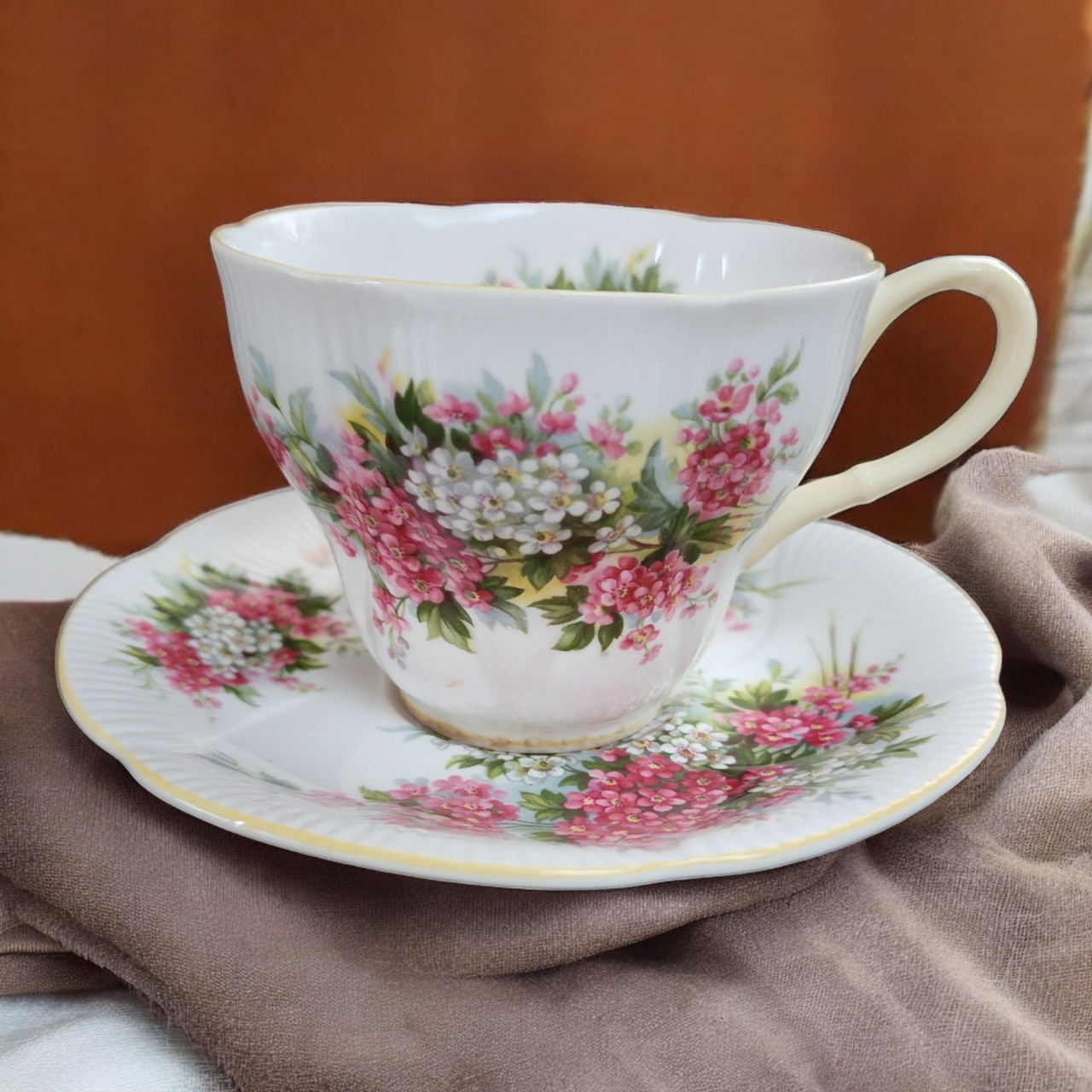 Royal Albert Blossom Time Series Hawthorn Cup & Saucer Set