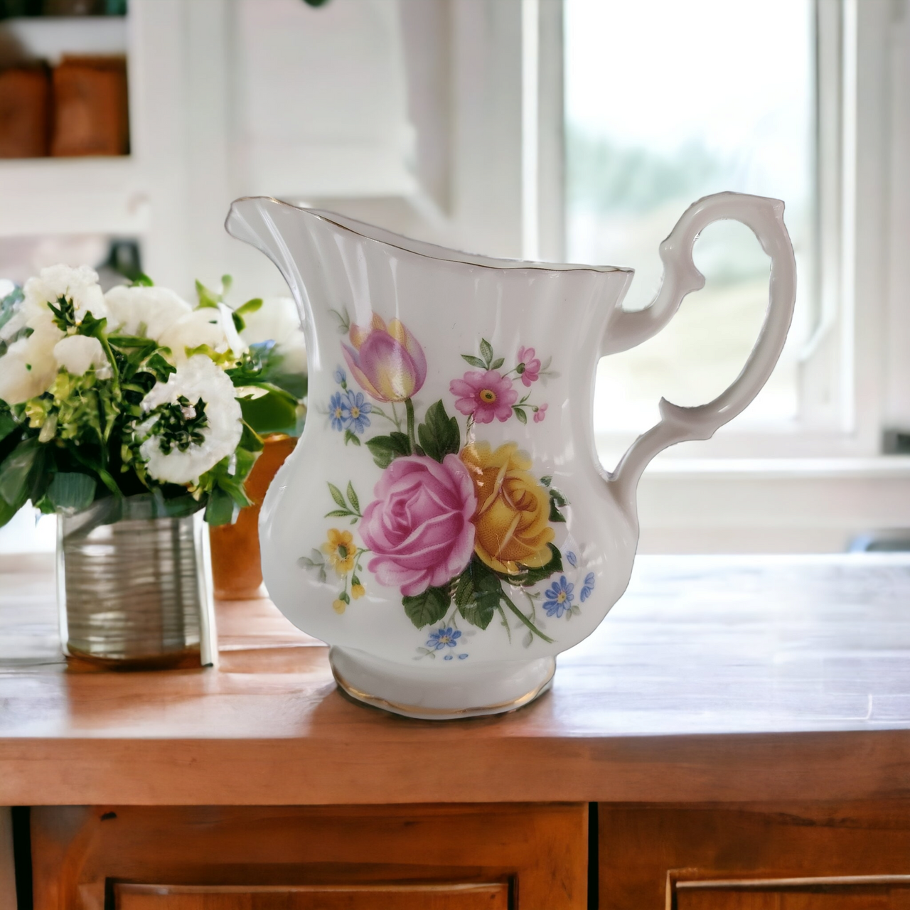 Royal Albert Bone China Moss Rose Small Creamer