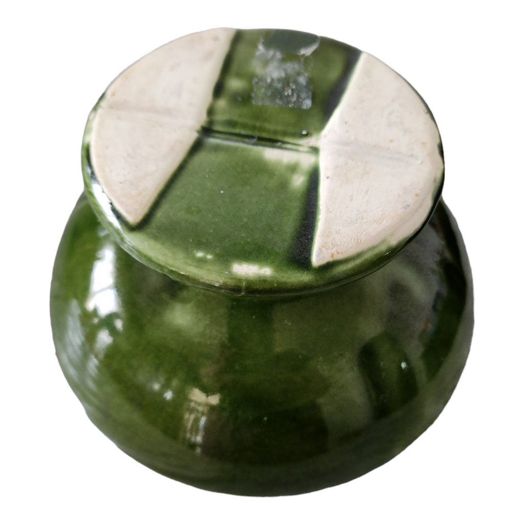 Shawnee Pottery Olive Green Footed Planter