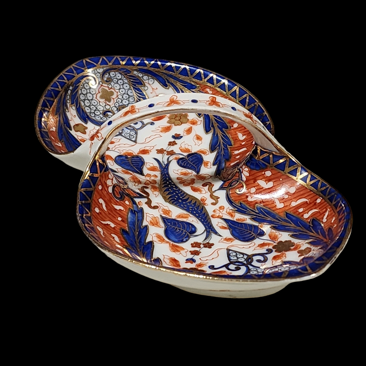Royal Crown Derby Kings Handled Dish