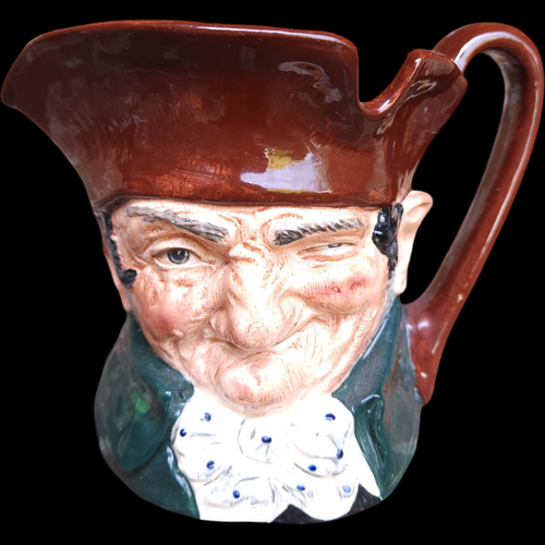 Royal Doulton English Character Jug Old Charley-Large Brown Hat Large No Box