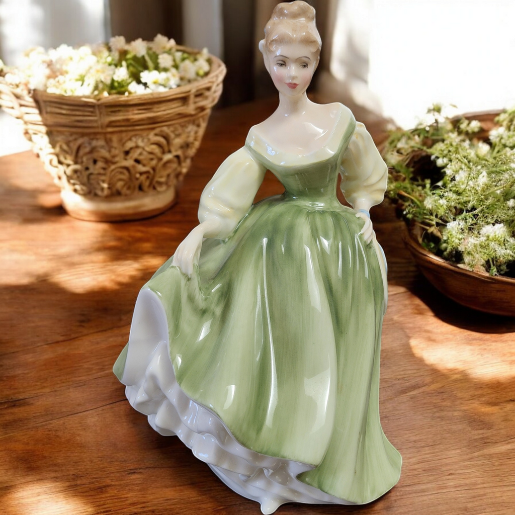 Royal Doulton Petite Fair Lady-Green Figurine No Box